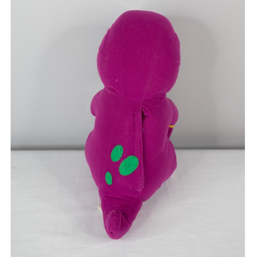 Vtg 1992 Talking Barney Plush Purple Dinosaur 71245 Playskool 18"  Stuffed toy - Picture 4 of 6